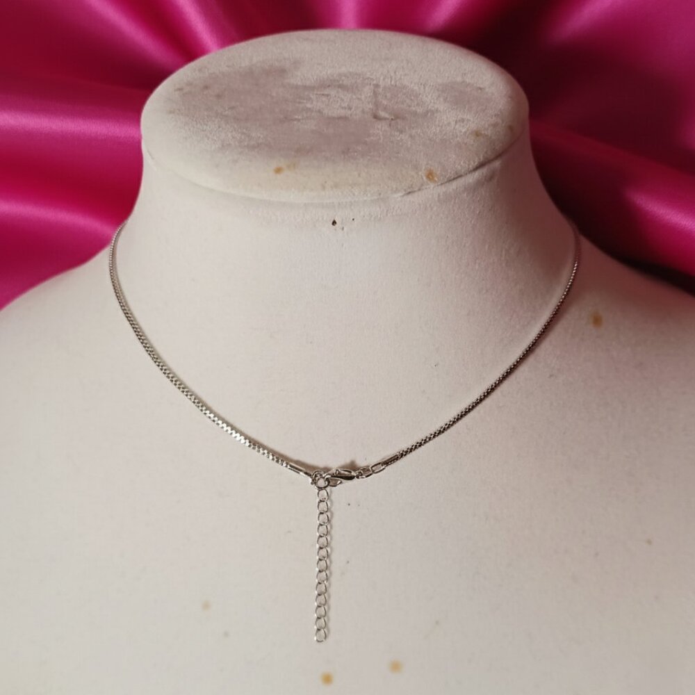 Boho Western Feather Teardrop Leaf Turquoise Silver Pendant Necklace NWOT - Picture 6 of 8